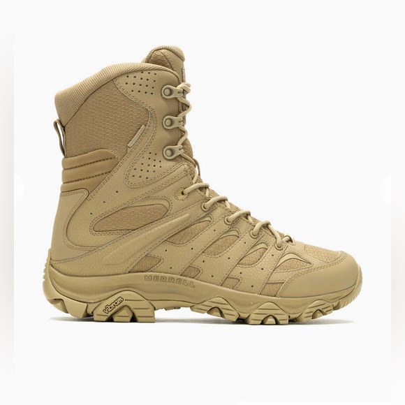 Merrell Moab 3 8" Tactical Zip Up Waterproof Men’s Military Combat Boot Tan - 11 - Picture 1 of 5